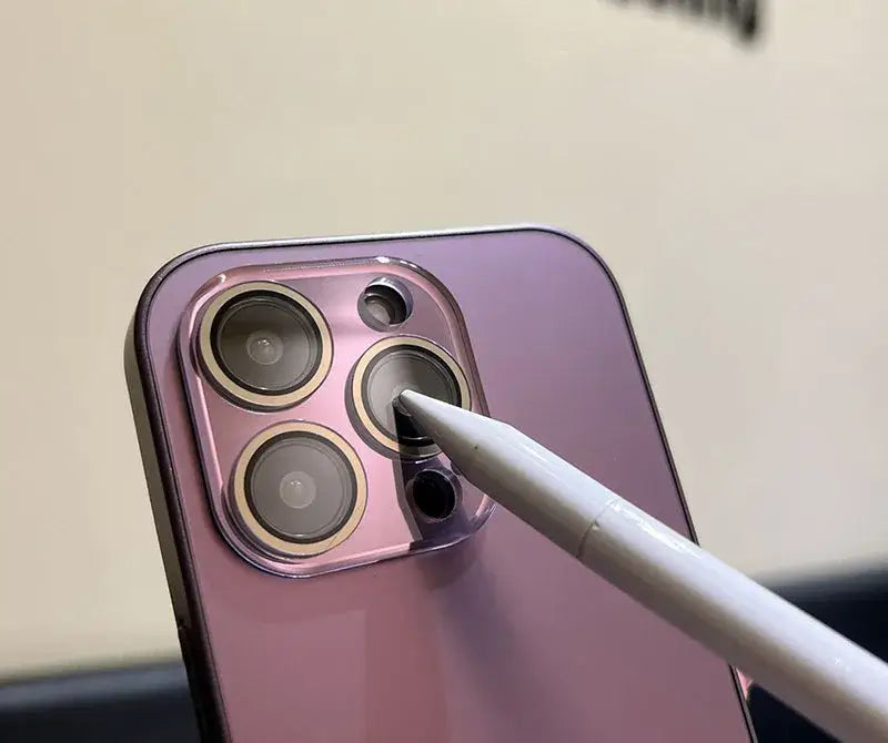 Elektropläterat Matt Akryl Glas iPhone Skyddsfodral
