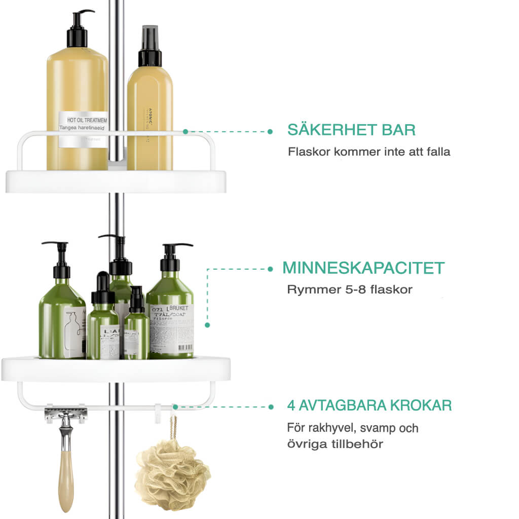 Storix Justerbar Hörnskåp