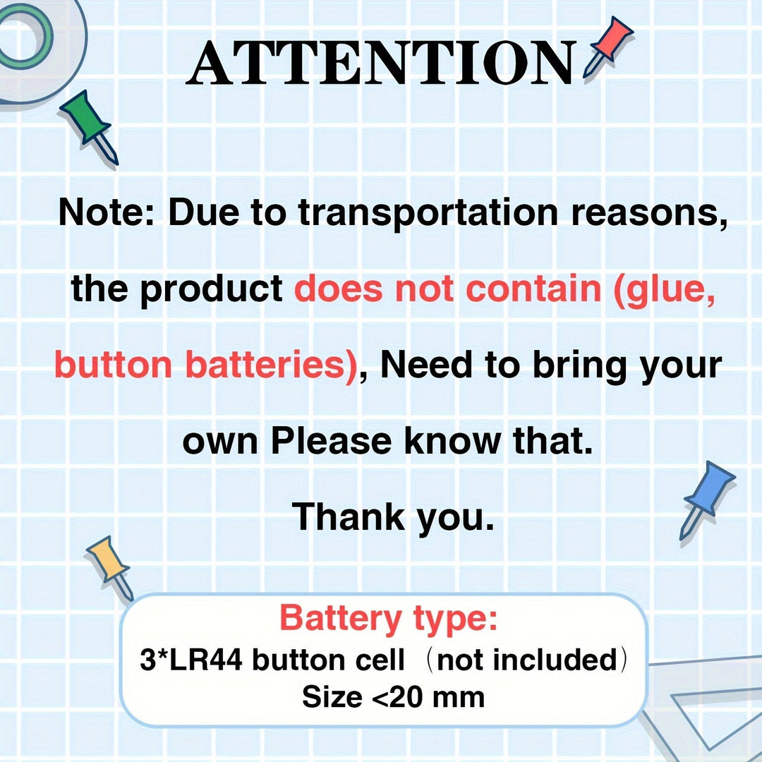 Information om batteri och innehåll för byggsatsen