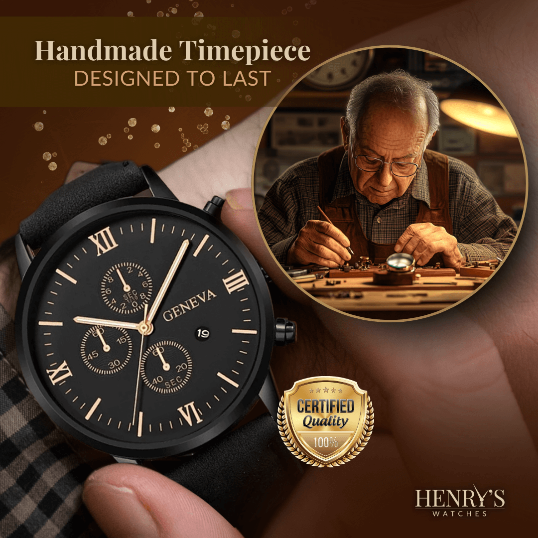 Elegant Analog Quartz Watch with Strap