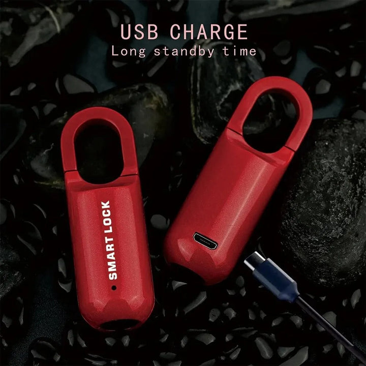 Smart fingeravtryckslås som laddas med USB-kabel