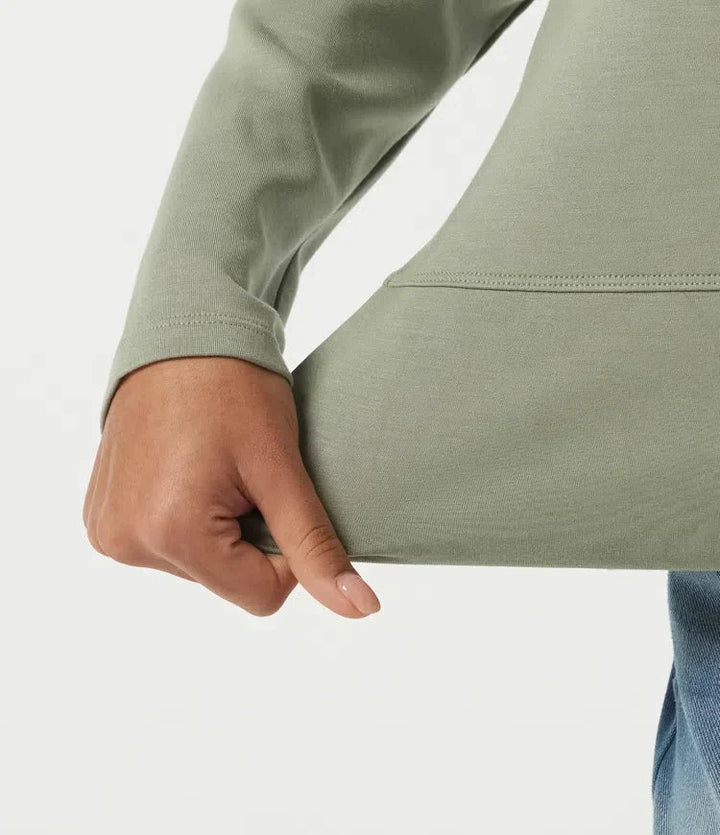 Bekväm sweatshirt för dam i mjukt material med krage