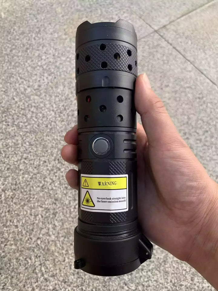 Infraröd IR laserlampa för jakt och utomhusbruk i svart design