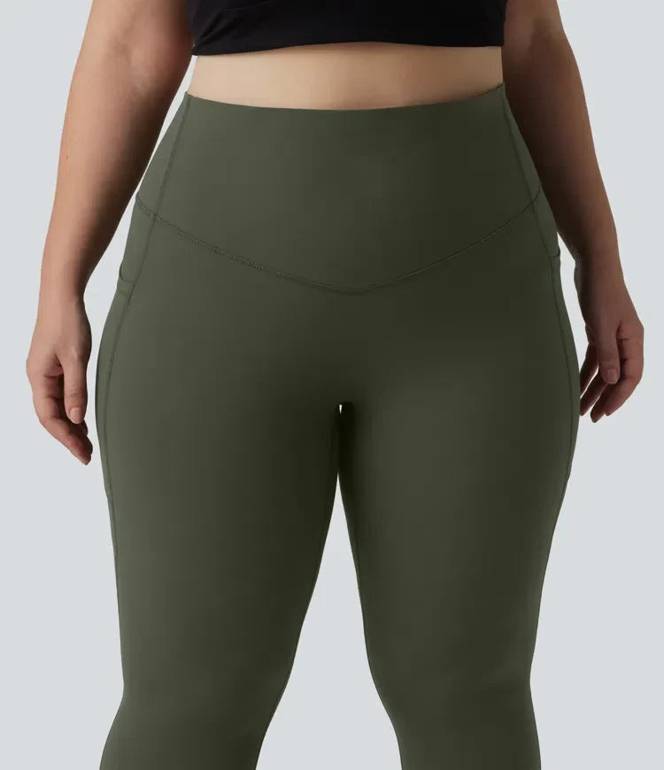 Sköna damleggings för yoga och sport med hög midja