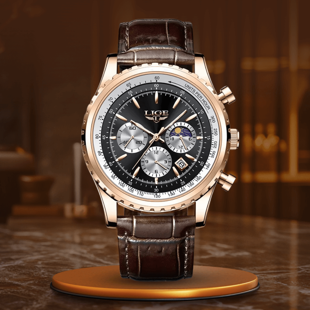 Elegant Kvartsur med flera funktioner