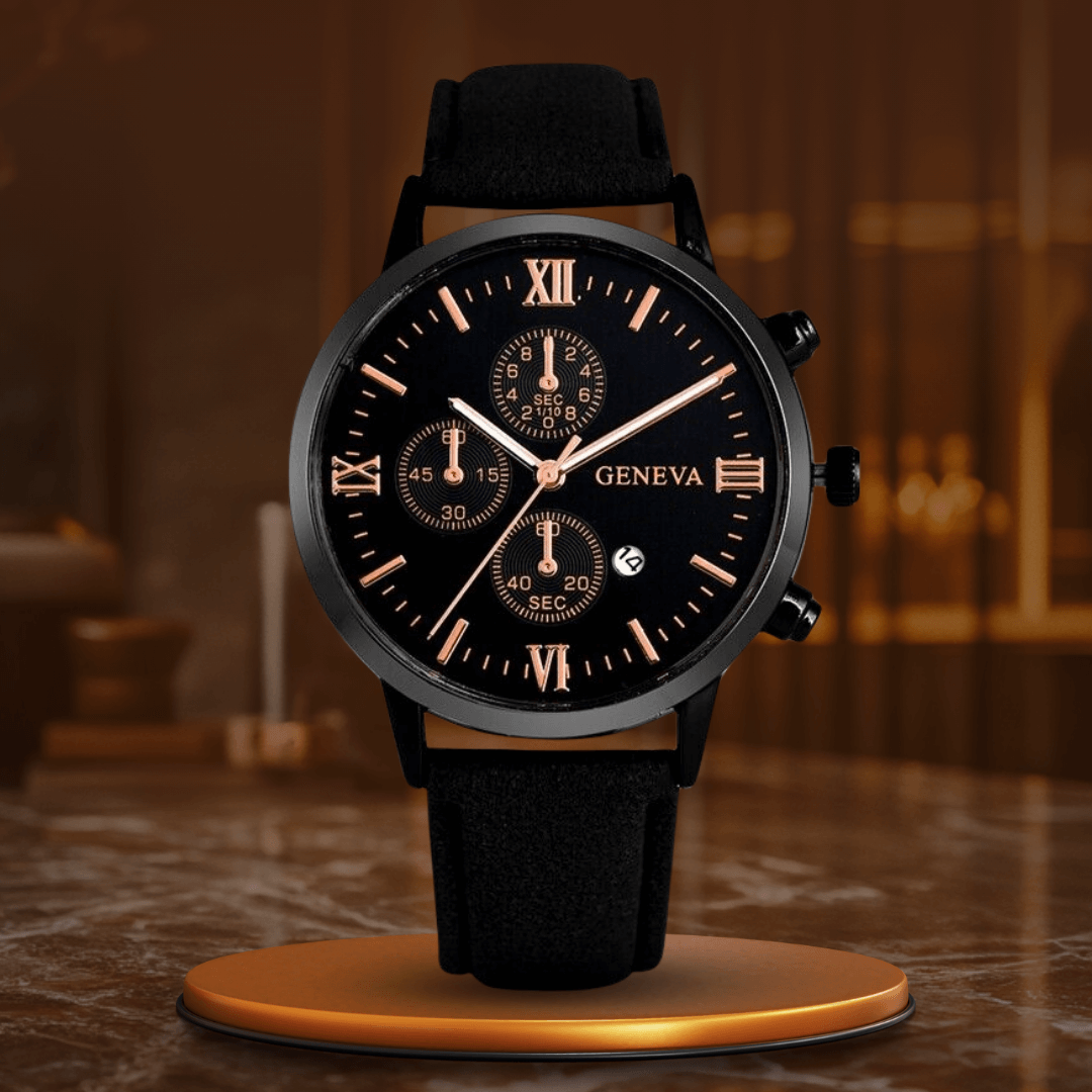 Elegant Analog Quartz Watch with Strap