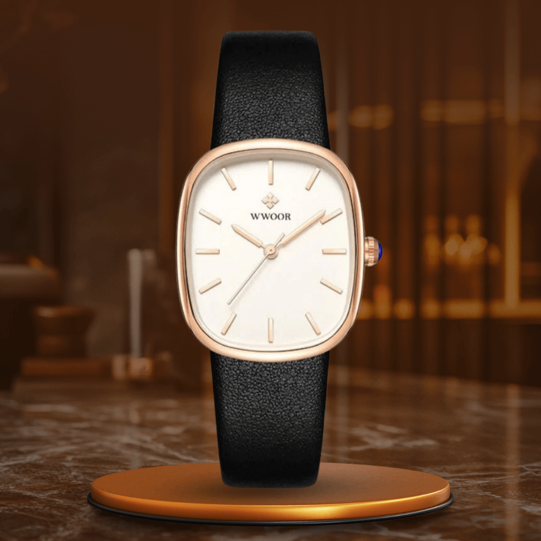 Elegant Kvartsur med Rem