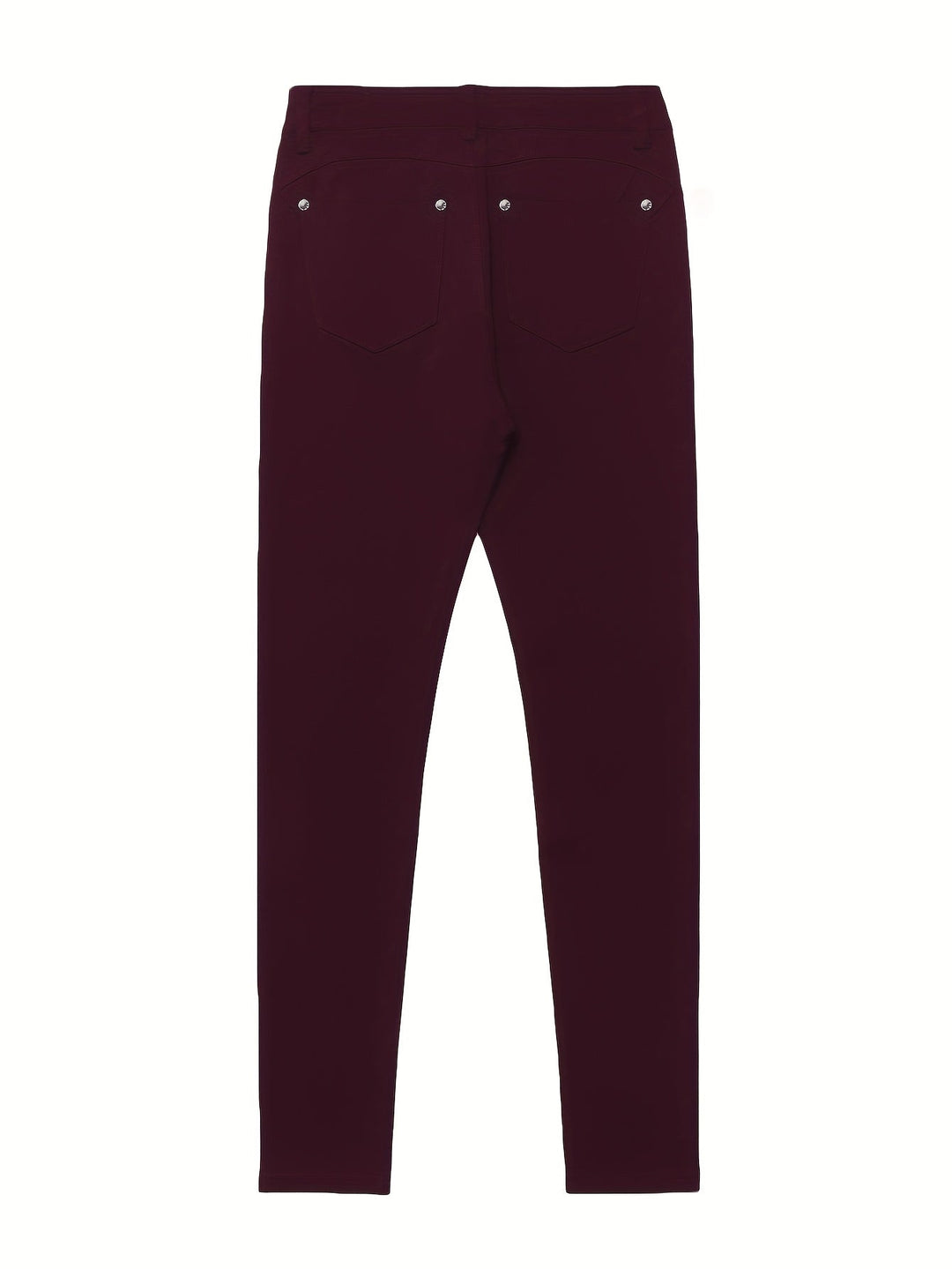 Beige slim fit jeans för dam med modern passform bakifrån