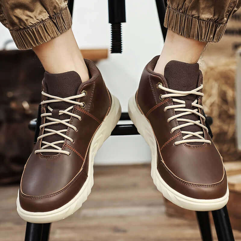 Herr High-Top Sneakers med Dämpad Innersula