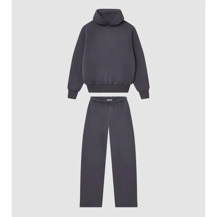 Snygg hoodie med dragsko och ficka i ett bekvämt herrset