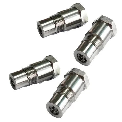 Vinklad lambdasond adapter och CEL-fix för släckning av motorlampa i avgassystem
