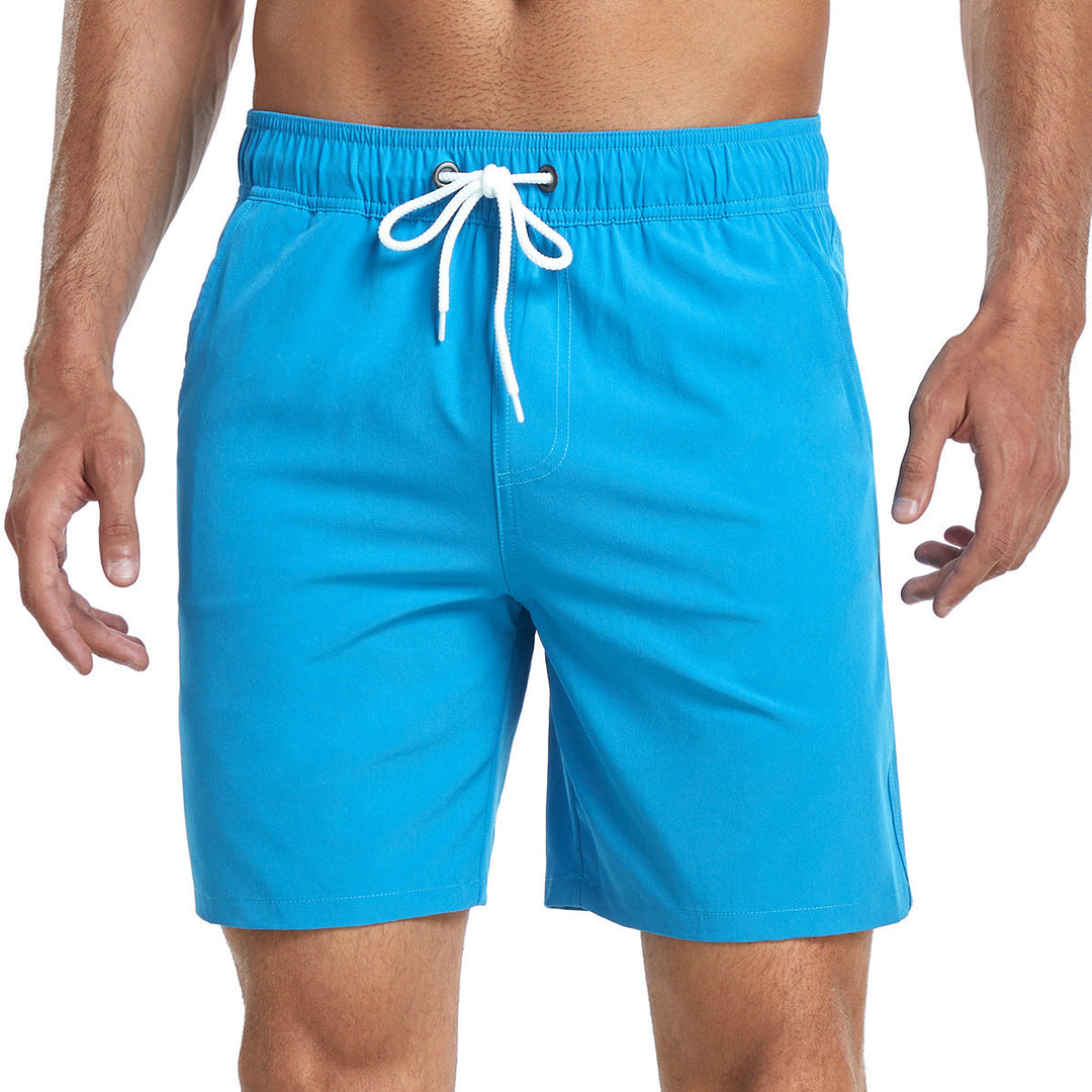 Gröna badshorts för herr, idealiska för sommar och semester