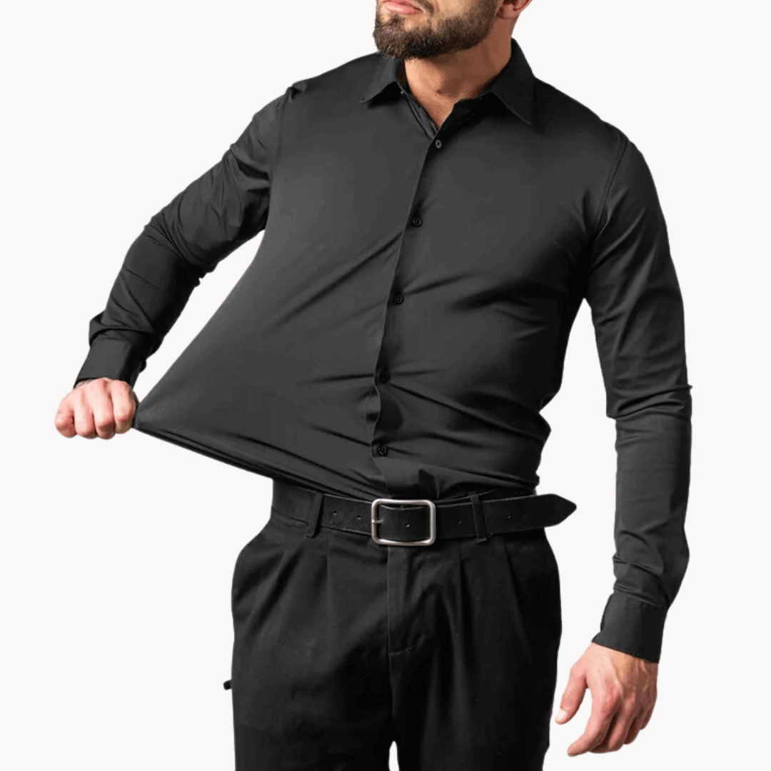 Herrskjorta med Stretch och Skrynkelfritt