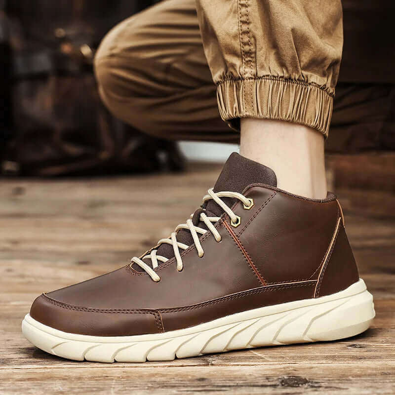Herr High-Top Sneakers med Dämpad Innersula