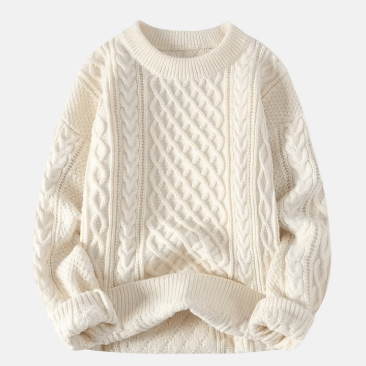 Snygg pullover och stickad tröja för män i klassisk design