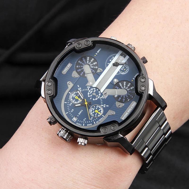 Klassisk accessoar: armbandsur i rostfritt stål med kronograf