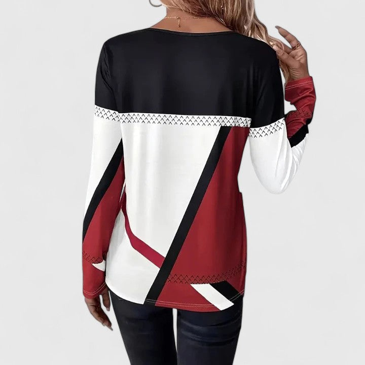 Baksidan av Gracelynah elegant blus för dam