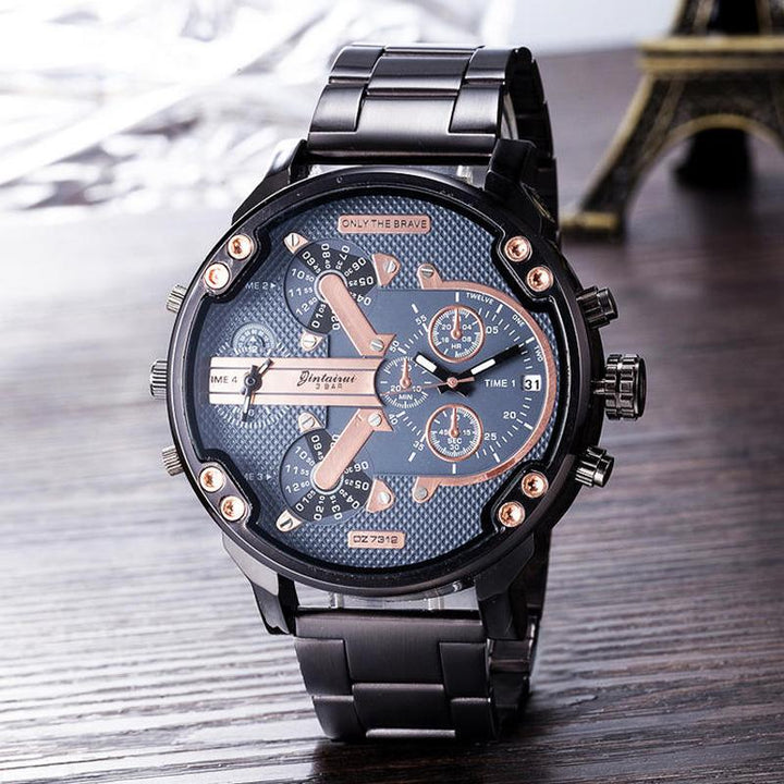 Produktbild i profil på armbandsur med kronograf