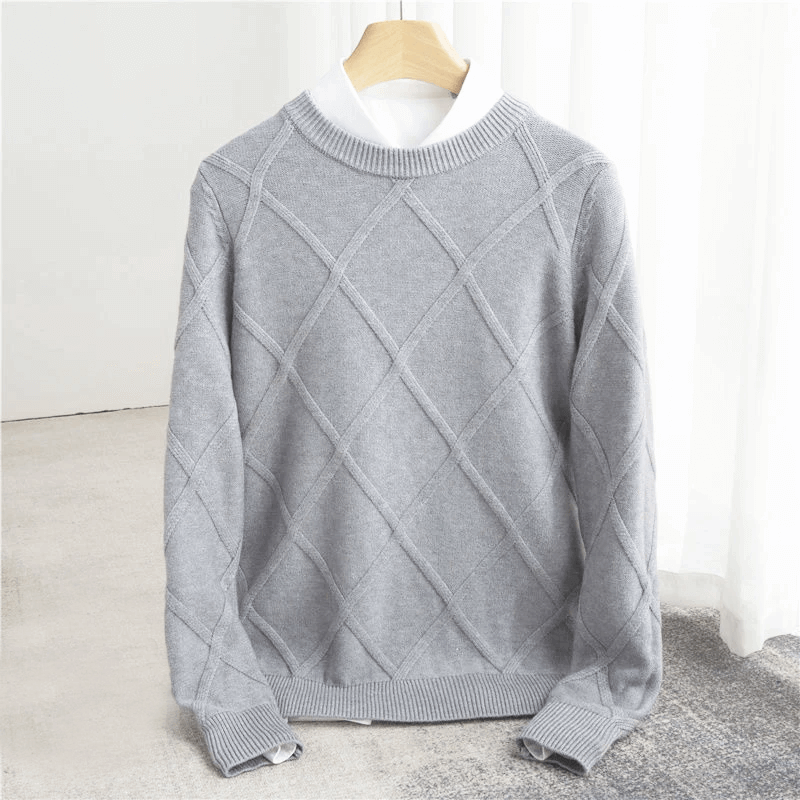 Premiumtröja med Argyle-mönster – Elegant Damtröja