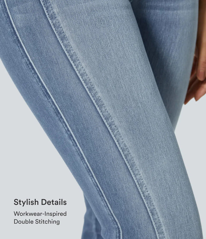 Sköna stretchjeans med låg midja och smala ben