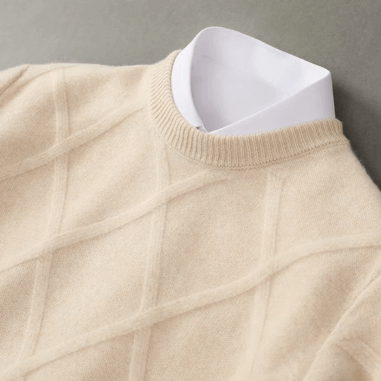 Premiumtröja med Argyle-mönster – Elegant Damtröja