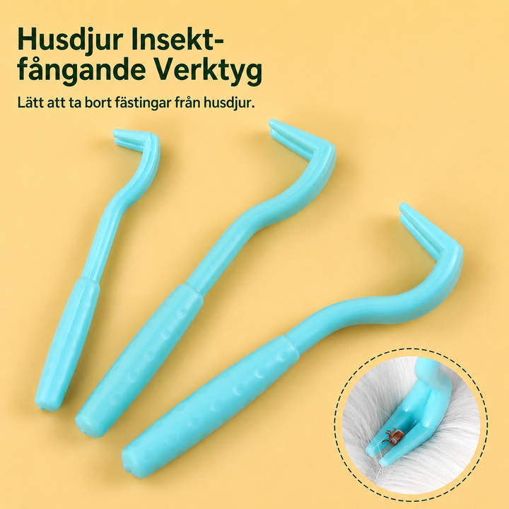 Fästingplockare 3-pack för Hund & Katt – Säker Borttagning