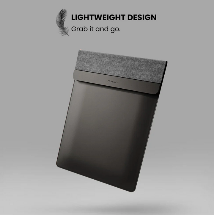 Grått laptopfodral med stilren design för säker förvaring av bärbar dator
