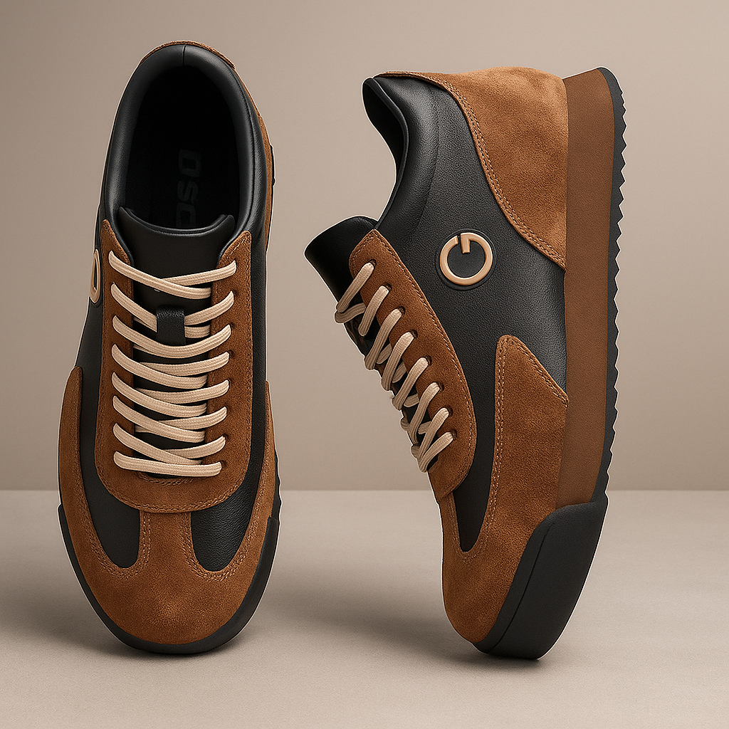 Vardagssneakers för herr från ovansidan och sidan