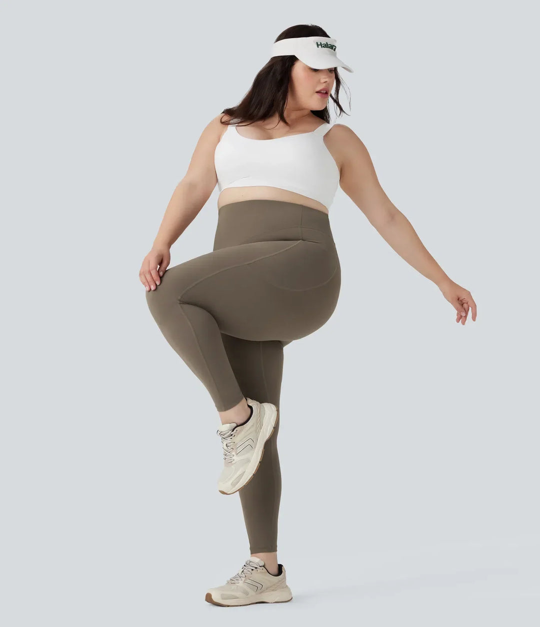 Högmidjade plus size leggings för maximal komfort vid träning