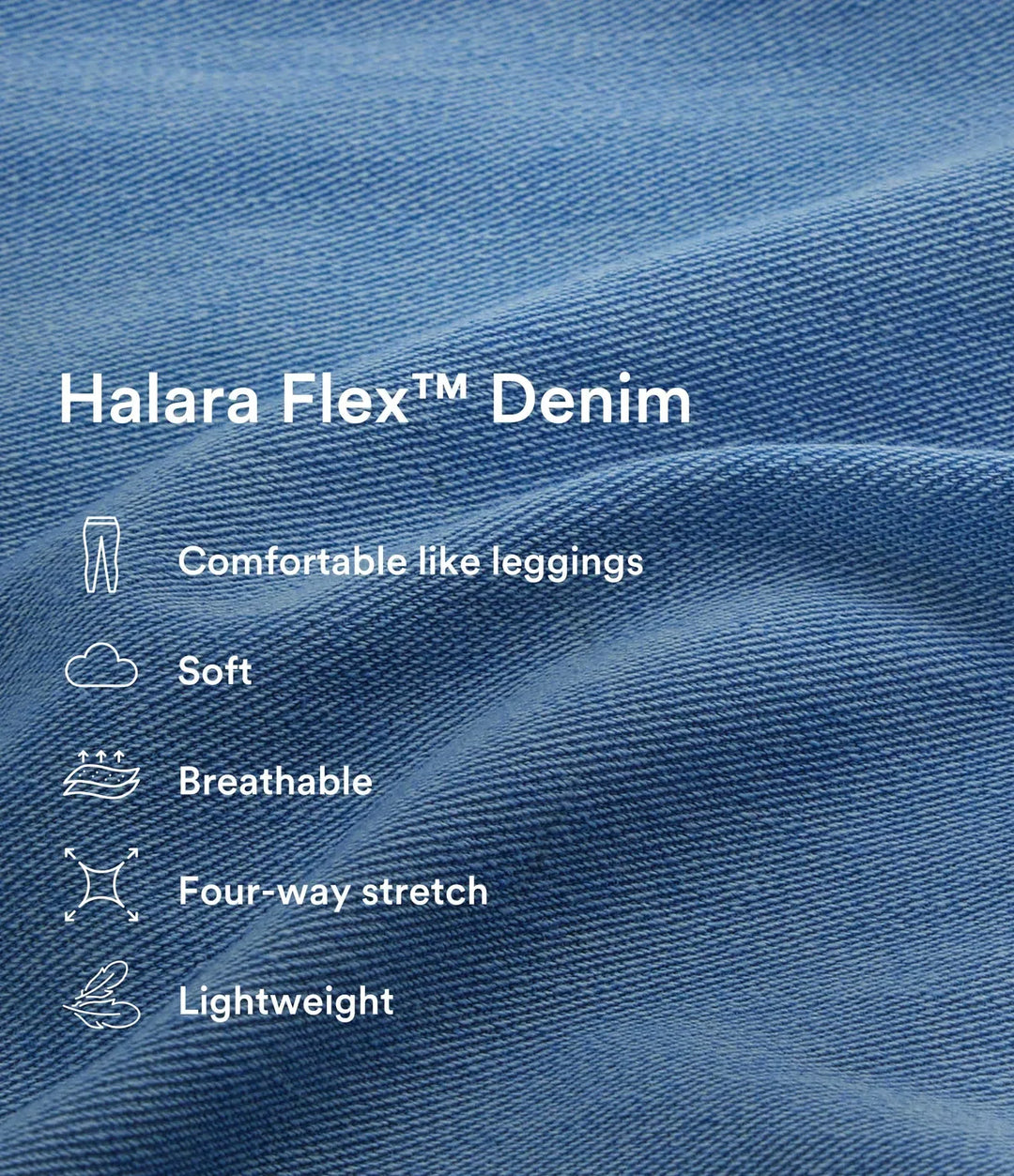 Klassiska blå damvida och höga vida jeans med fickor