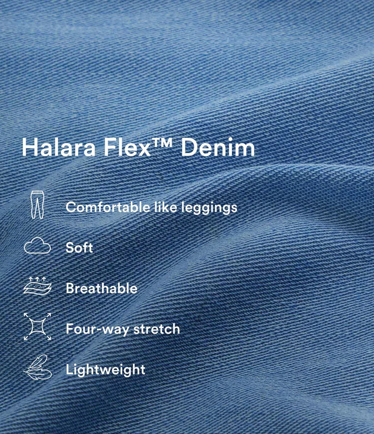 Högmidjade vida jeans med praktiska sidofickor