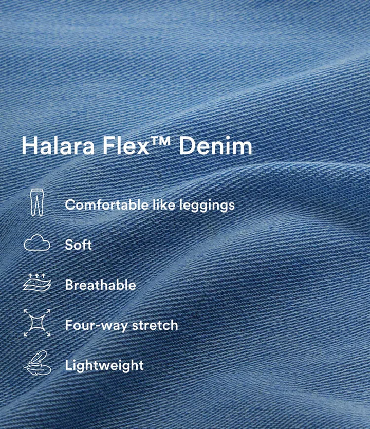 Högmidjade vida jeans med praktiska sidofickor