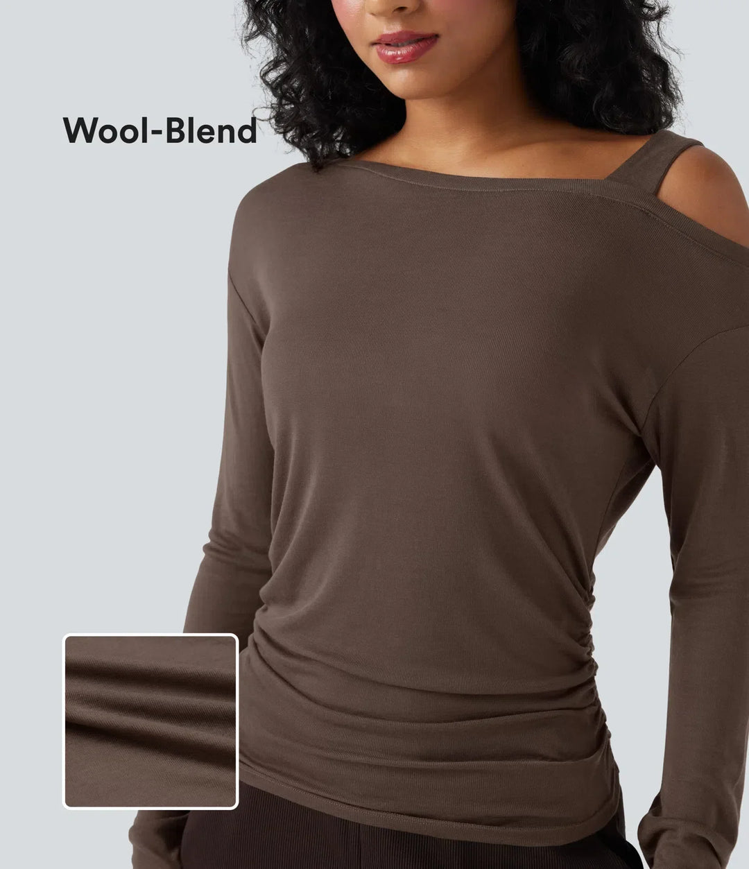 Elegant asymmetrisk damtröja för en modern modelook