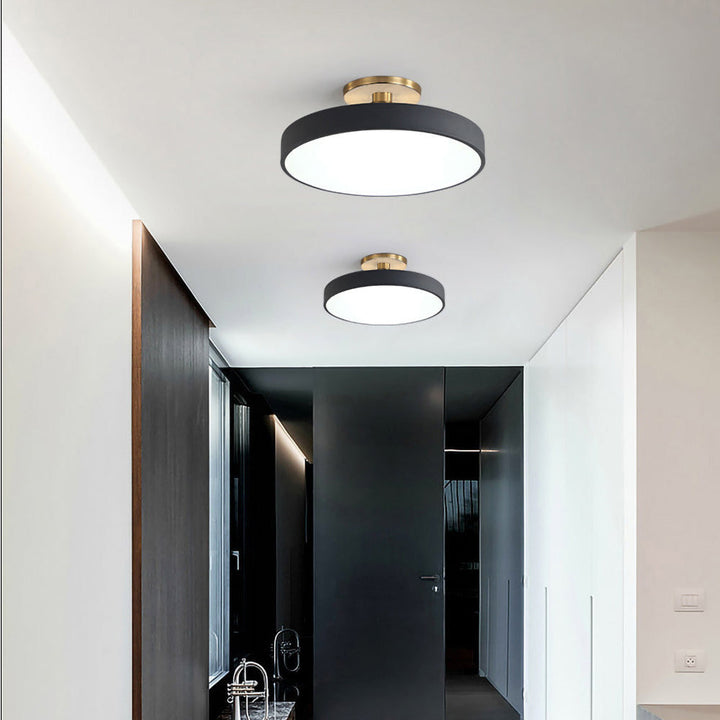 Energieffektiv och slimmad LED-belysning med rund form och varmt sken