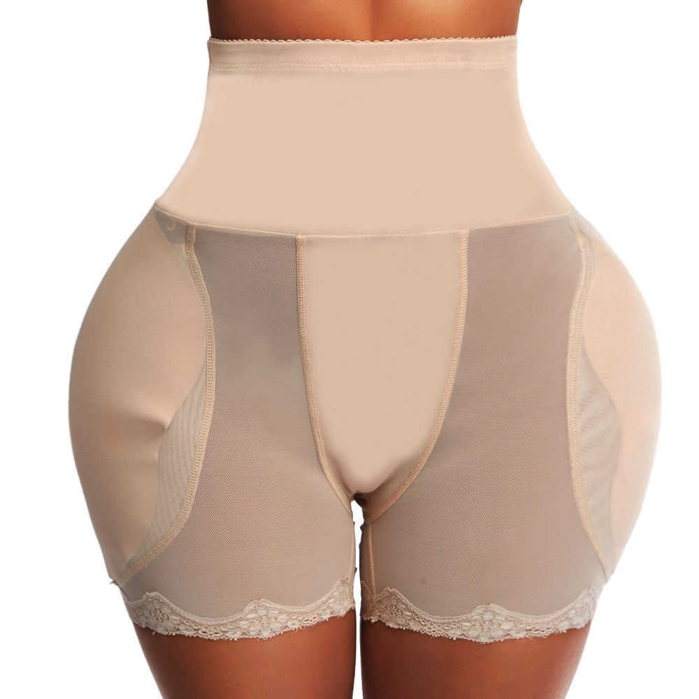 Komplett set med svarta och beige vadderade höfttrosor