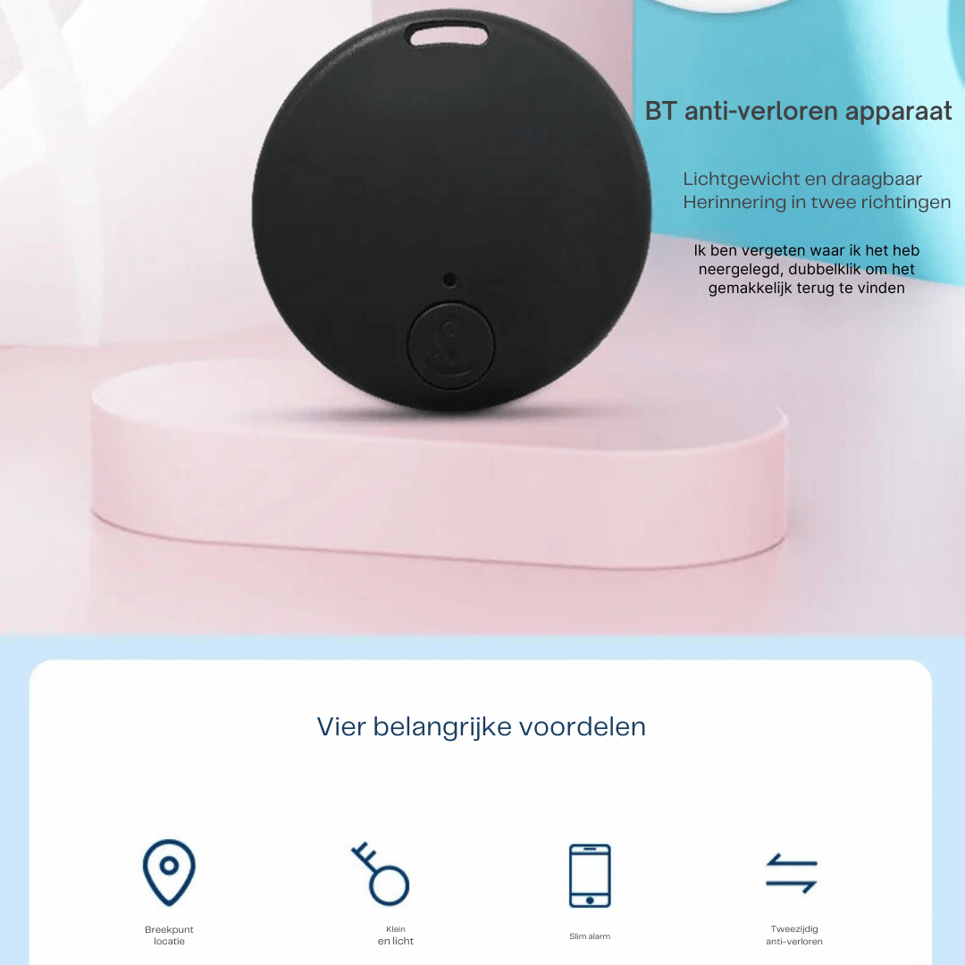 Paket med tre stycken svarta mini GPS-spårare för värdesaker
