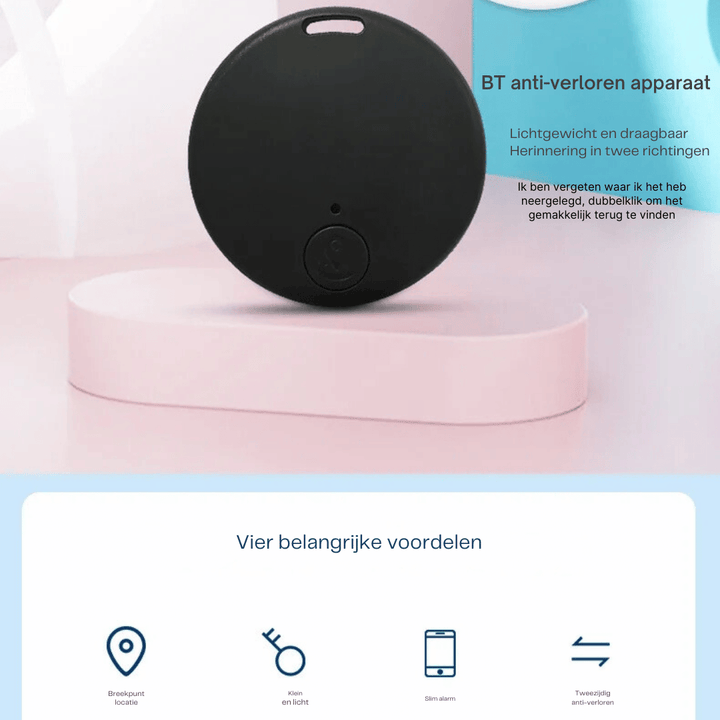 Paket med tre stycken svarta mini GPS-spårare för värdesaker