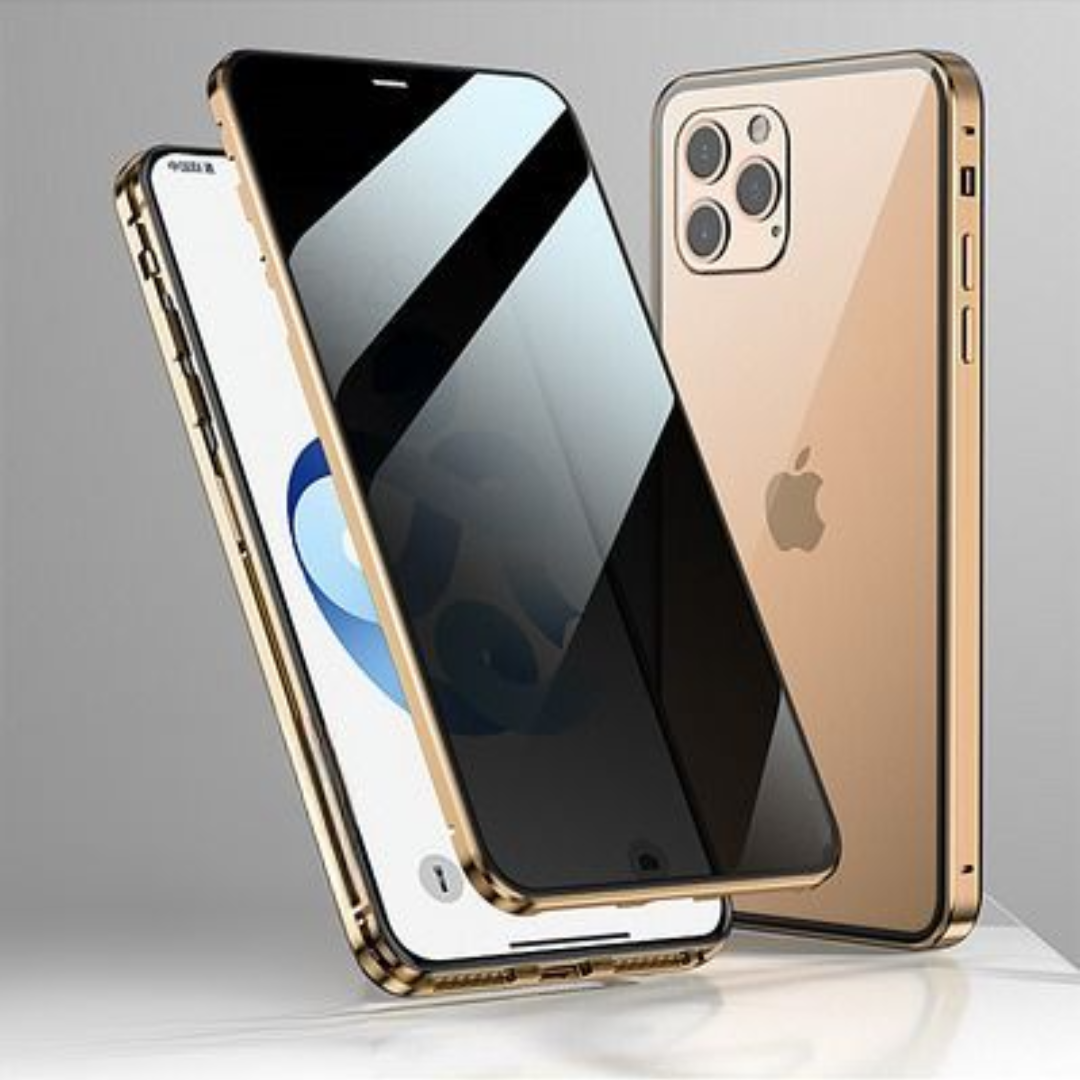 Detaljbild på det magnetiska fästet för iPhone-mobilskal