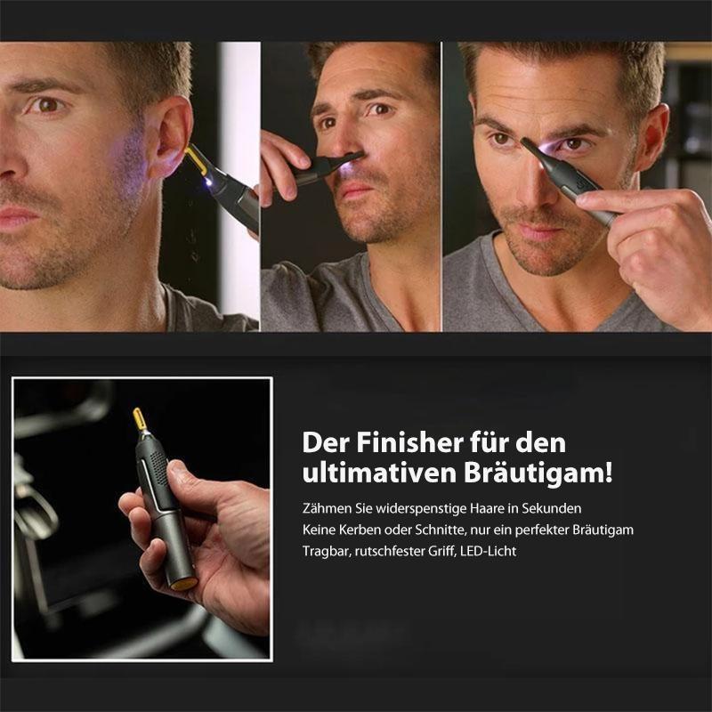 Precisionstrimmer för öron- och näshår med ergonomiskt handtag