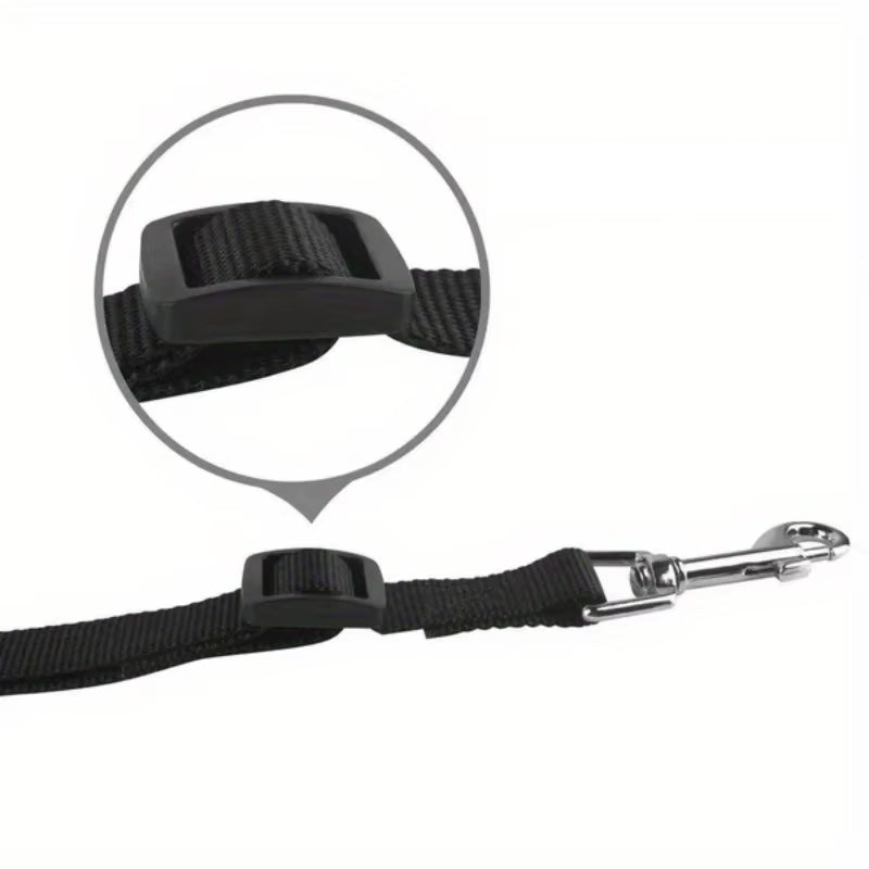 Mångsidigt 3-i-1 hundkoppel som kan användas som standardkoppel, bilkoppel och handsfree-koppel för husdjur.