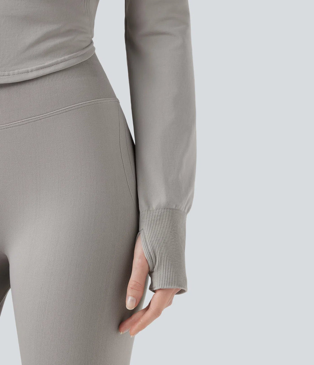 Nätrbild på material och sömlös design på damjacka för yoga [[lstfy-media:6]]