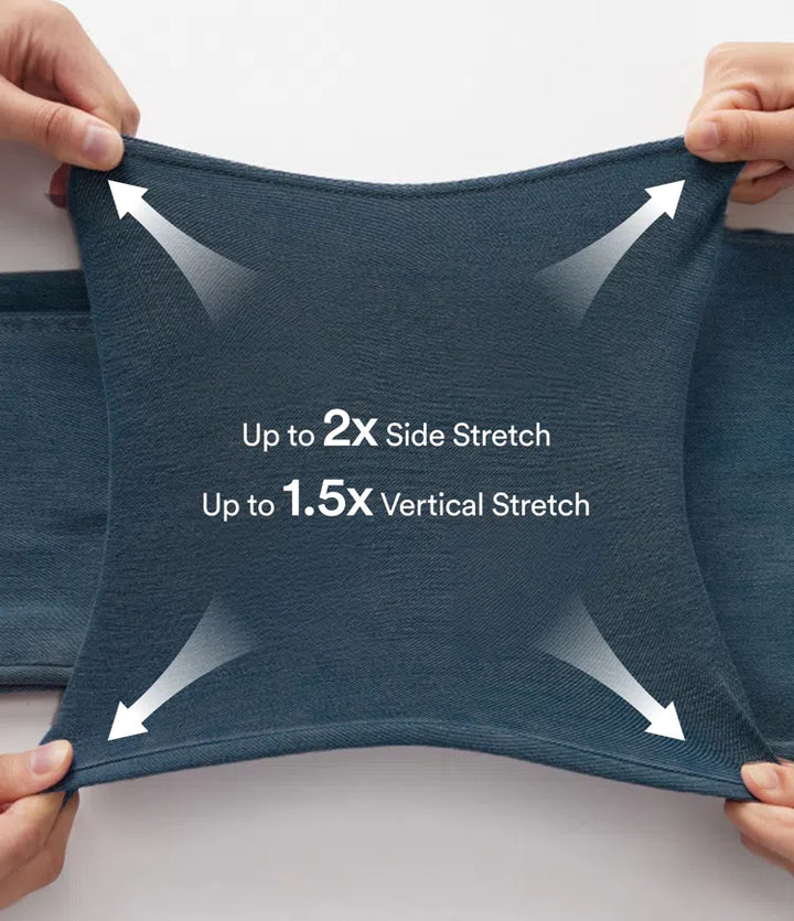 Damvida högmidjade stretchjeans i klassisk blå denim för dam