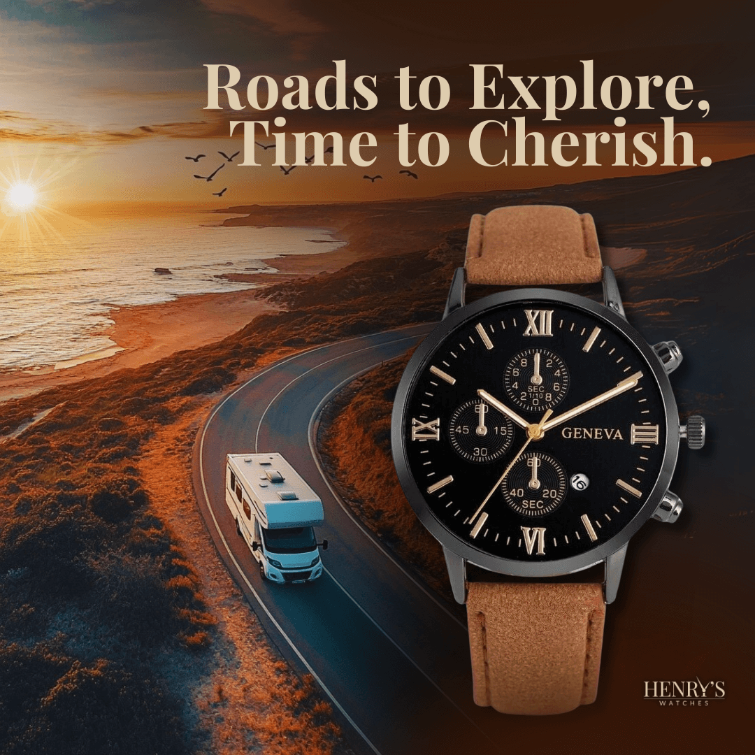 Elegant Analog Quartz Watch with Strap