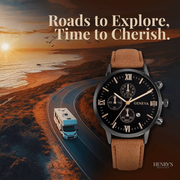 Elegant Analog Quartz Watch with Strap