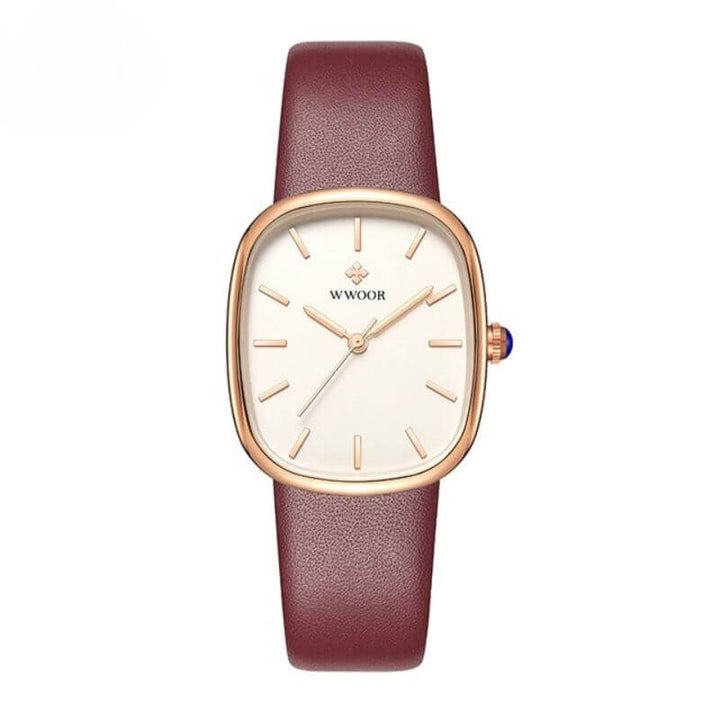 Elegant Kvartsur med Rem