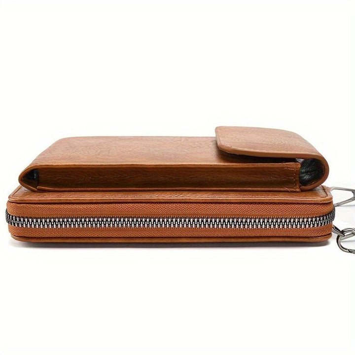 Minimalistisk brun damväska som crossbody och snygg vardagsväska