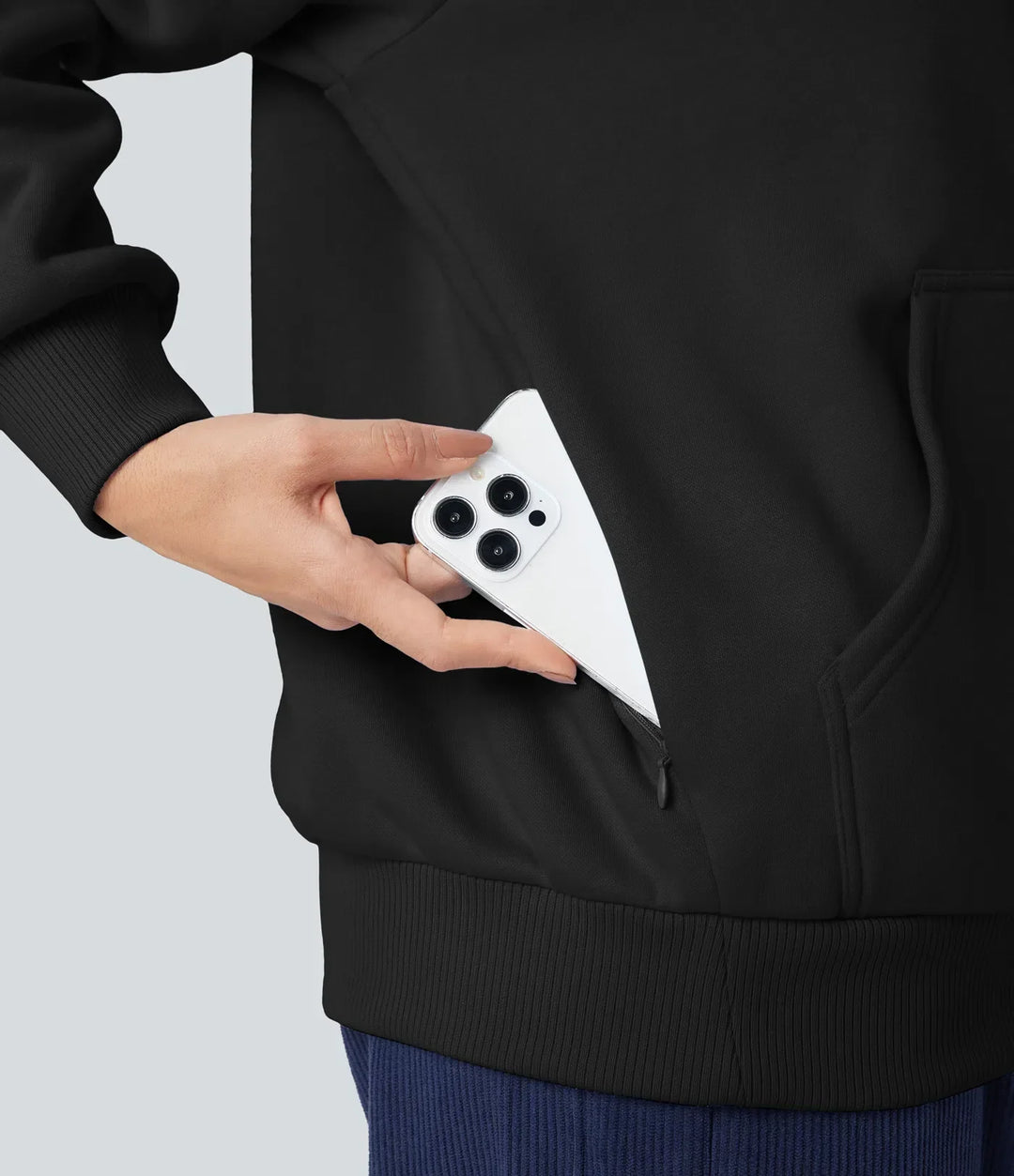 Stilren dam sweatshirt med huva för vardagskläder och ledighet