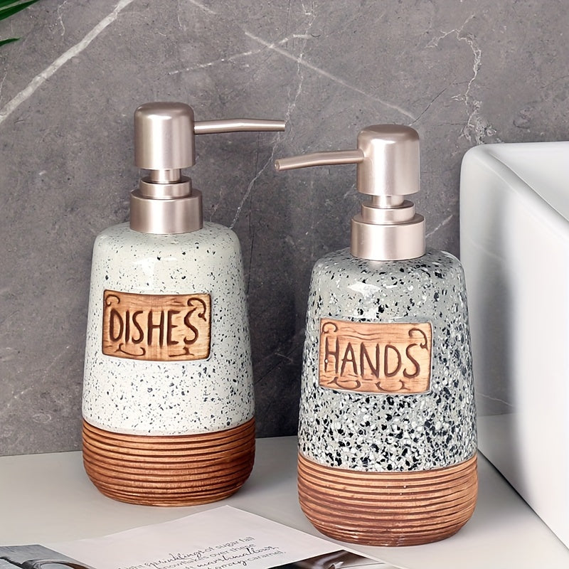 Vintage keramisk tvålbehållare i terrazzo-stil för badrum