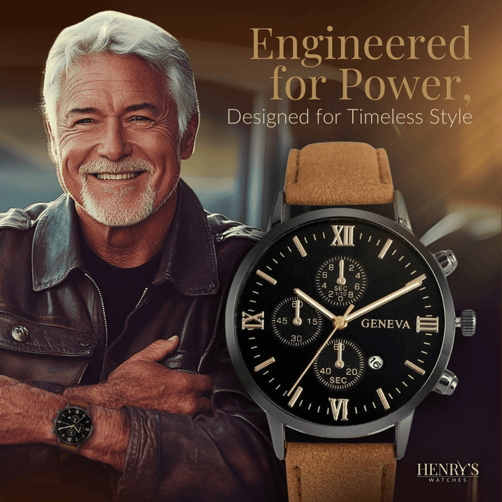 Elegant Analog Quartz Watch with Strap