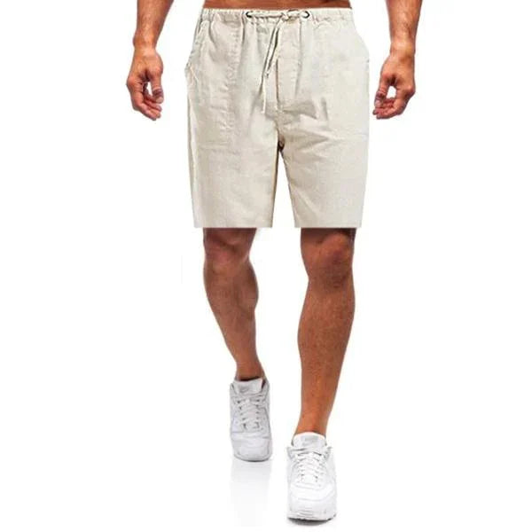 Beige herrshorts i avslappnad passform och stil